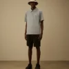 Diagonala, upphöjda fleece-cargoshorts