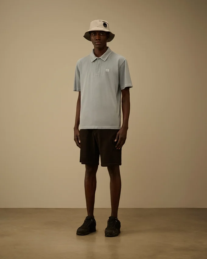 Diagonala, upphöjda fleece-cargoshorts