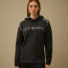 Dubbelfärgad hoodie i bomullschenille