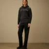 Dubbelfärgad hoodie i bomullschenille