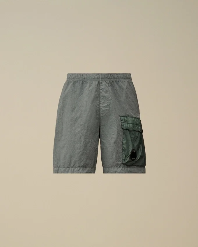 Flatt Nylon cargo swim shorts med blandade linser