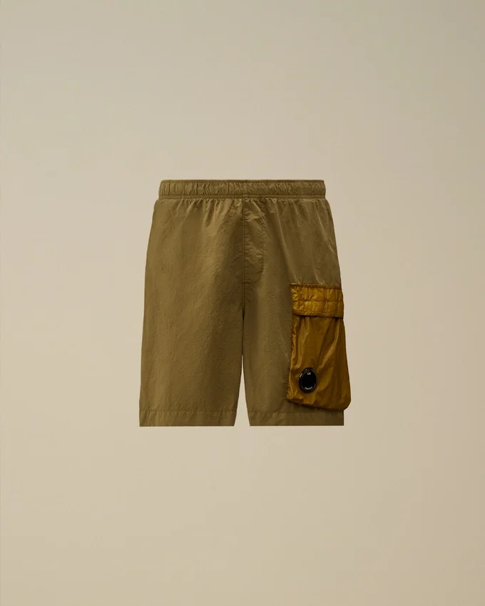 Flatt Nylon cargo swim shorts med blandade linser