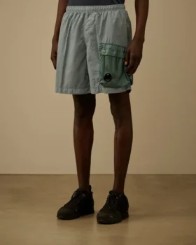 Flatt Nylon cargo swim shorts med blandade linser