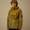 Flatt Nylon Mixed Hooded Lens Jacket