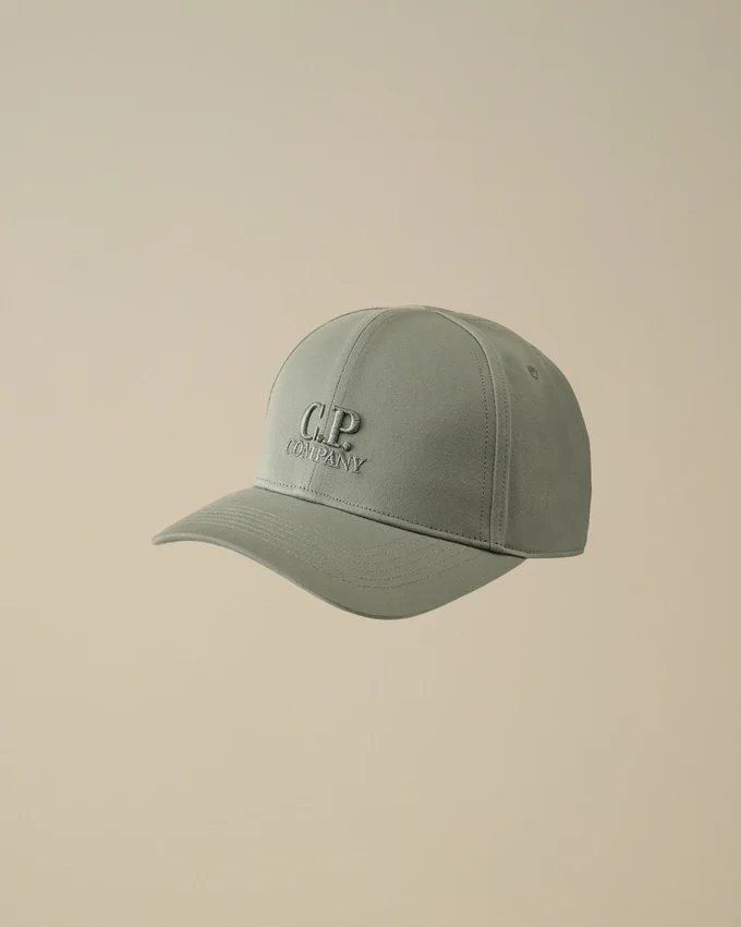 Gabardine-keps med logotyp