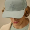 Gabardine-keps med logotyp