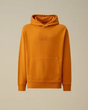 Huvsweatshirt i diagonal bomullsfleece