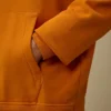 Huvsweatshirt i diagonal bomullsfleece