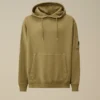 Huvsweatshirt i diagonal bomullsfleece med Lens-glasögon