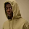Huvsweatshirt i diagonal bomullsfleece med Lens-glasögon