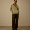 Huvsweatshirt i diagonal bomullsfleece med Lens-glasögon
