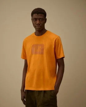 Jersey 30/1 kortärmad T-shirt med logotypetikett