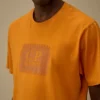 Jersey 30/1 kortärmad T-shirt med logotypetikett