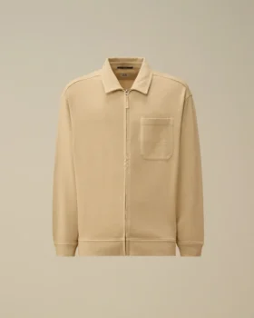 Kammad jersey 10/2, boxig Sweatshirt med dragkedja
