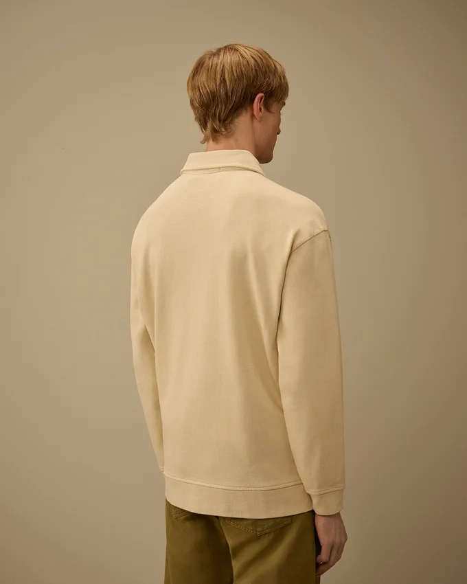 Kammad jersey 10/2, boxig Sweatshirt med dragkedja