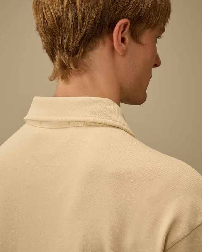 Kammad jersey 10/2, boxig Sweatshirt med dragkedja