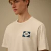 Kompakt 20/1 jersey-skjorta med kort ärm och logotyp
