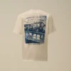 Kompakt 20/1 jersey-skjorta med kort ärm och logotyp