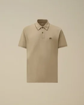 Kortärmad logopolo i stretchpiqué