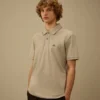 Kortärmad logopolo i stretchpiqué