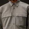 Långärmad knappskjorta i gabardin från Metropolis Series