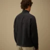 Långärmad skjorta i linne med knappar i form av Lens