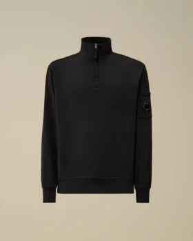Lätt fleece-Sweatshirt med halv dragkedja