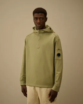 Lätt fleece-Sweatshirt med halv dragkedja