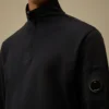 Lätt fleece-Sweatshirt med halv dragkedja