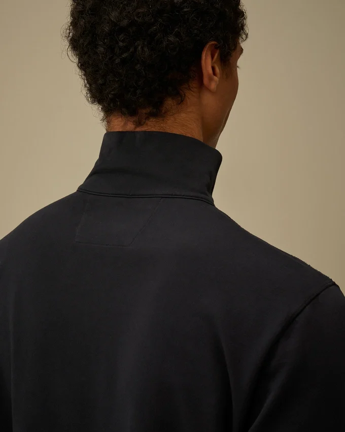 Lätt fleece-Sweatshirt med halv dragkedja