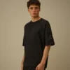 Lätt fleece-Sweatshirt med korta ärmar