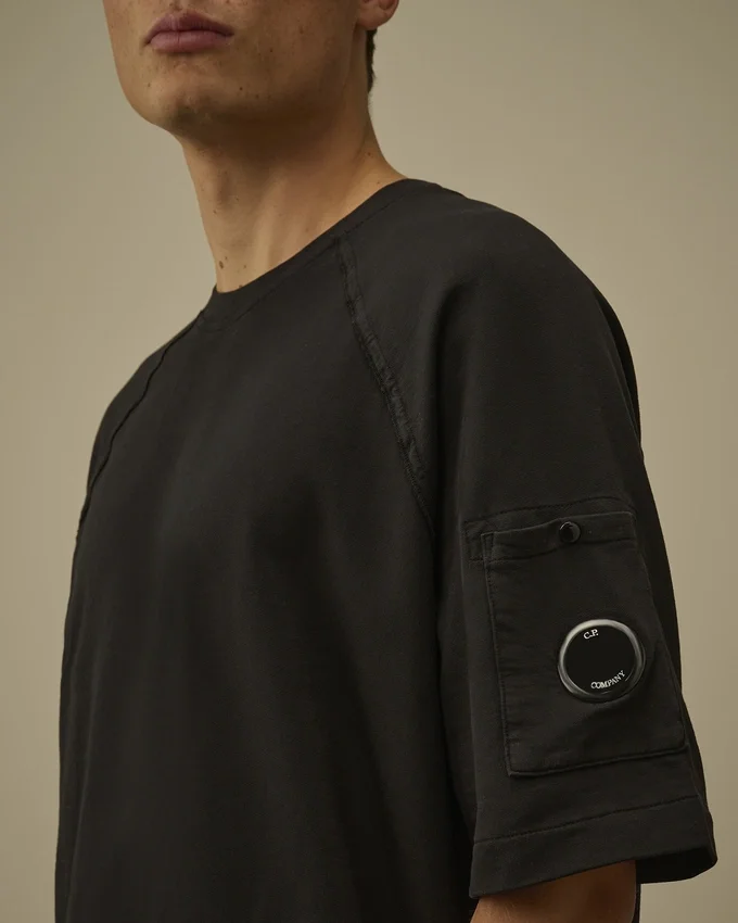 Lätt fleece-Sweatshirt med korta ärmar