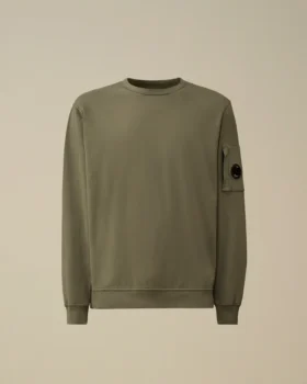 Lätt fleece-Sweatshirt med rund hals
