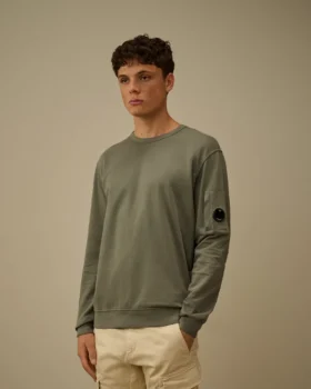 Lätt fleece-Sweatshirt med rund hals