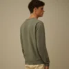 Lätt fleece-Sweatshirt med rund hals
