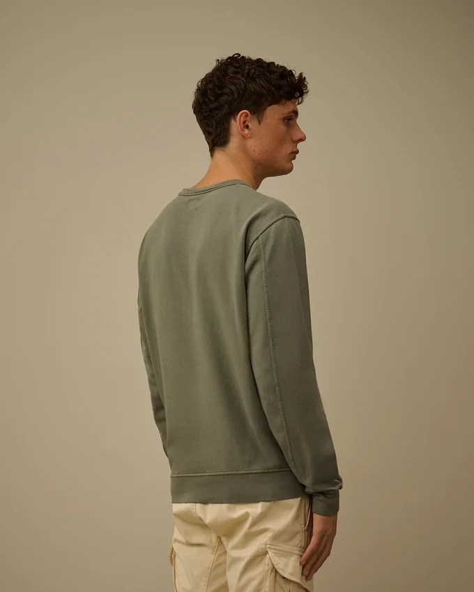 Lätt fleece-Sweatshirt med rund hals