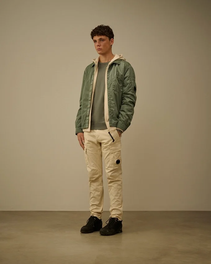 Lätt fleece-Sweatshirt med rund hals