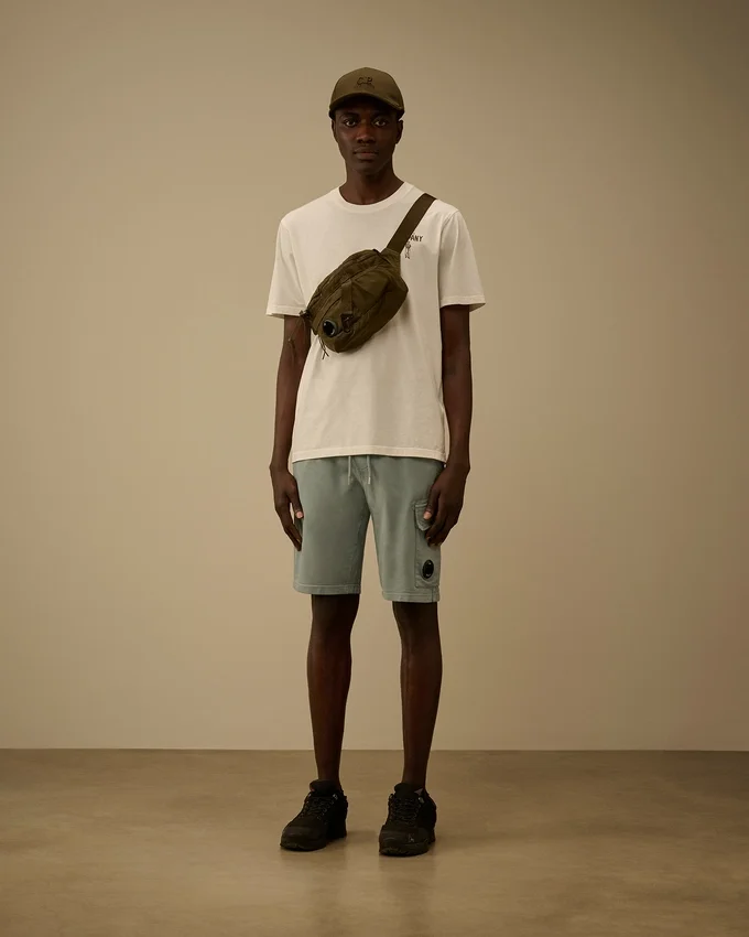 Lätta fleece-cargoshorts med Lens-design