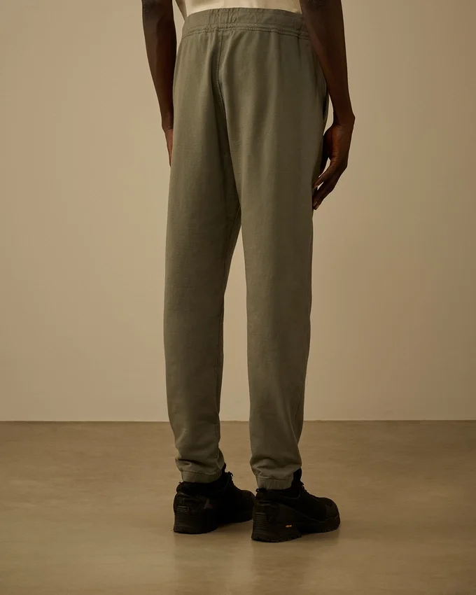 Lätta fleece-joggingbyxor med linsmönster