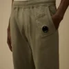 Lätta fleece-joggingbyxor med linsmönster