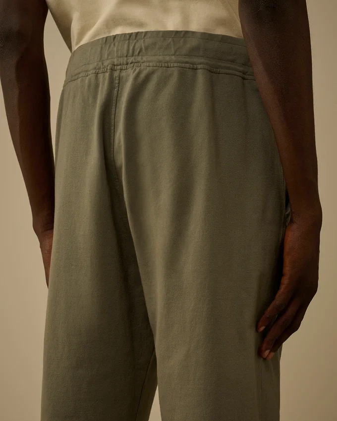 Lätta fleece-joggingbyxor med linsmönster