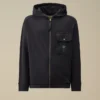 Malfilè fleece-Sweatshirt med huva och dragkedja