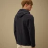 Malfilè fleece-Sweatshirt med huva och dragkedja