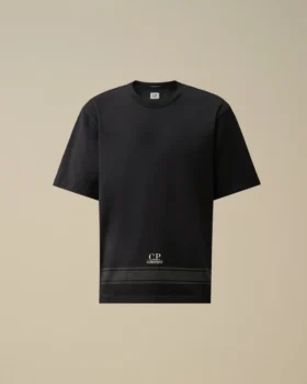 Merceriserad jersey 30/2 tvinnad kortärmad T-shirt med broderi