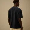Merceriserad jersey 30/2 tvinnad kortärmad T-shirt med broderi