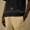Merceriserad jersey 30/2 tvinnad kortärmad T-shirt med broderi