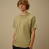 Merceriserad jersey 70/2 Gasato kortärmad T-shirt med logomärke