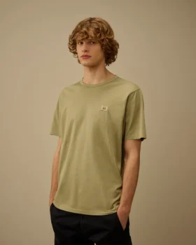Merceriserad jersey 70/2 Gasato kortärmad T-shirt med logomärke