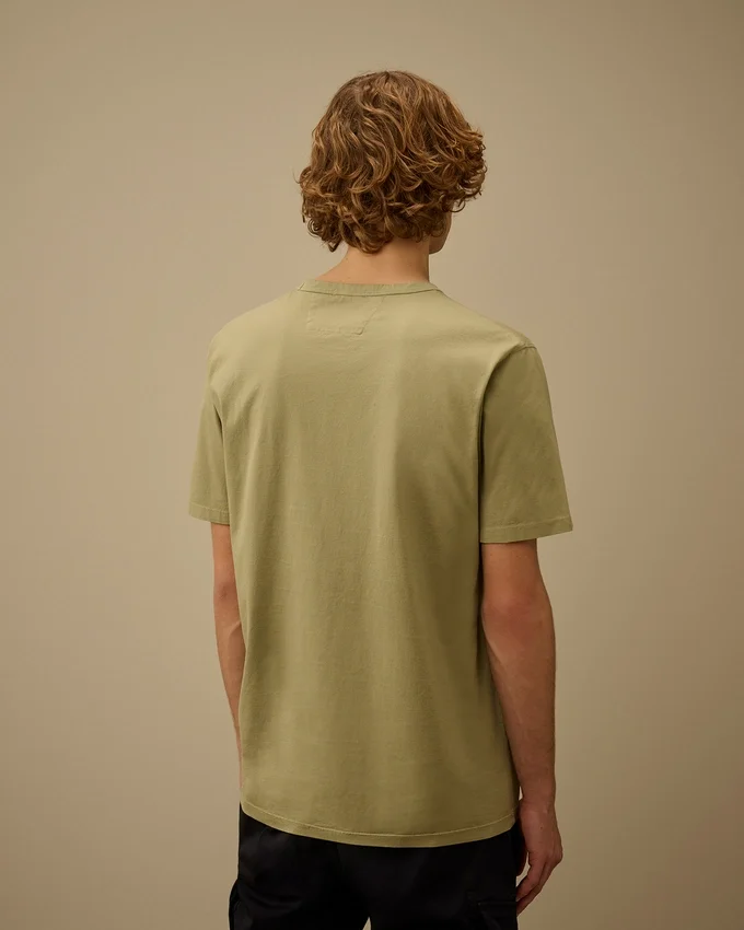 Merceriserad jersey 70/2 Gasato kortärmad T-shirt med logomärke