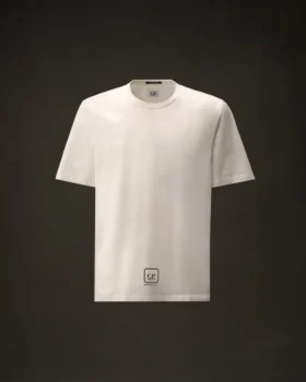 Metropolis Series kortärmad T-shirt i merceriserad jersey med tryck